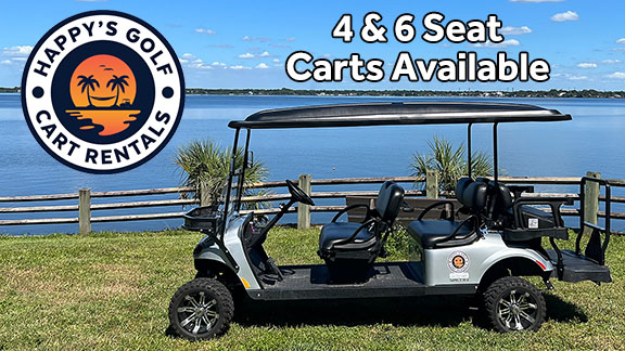 Happys Golf Cart Rentals website